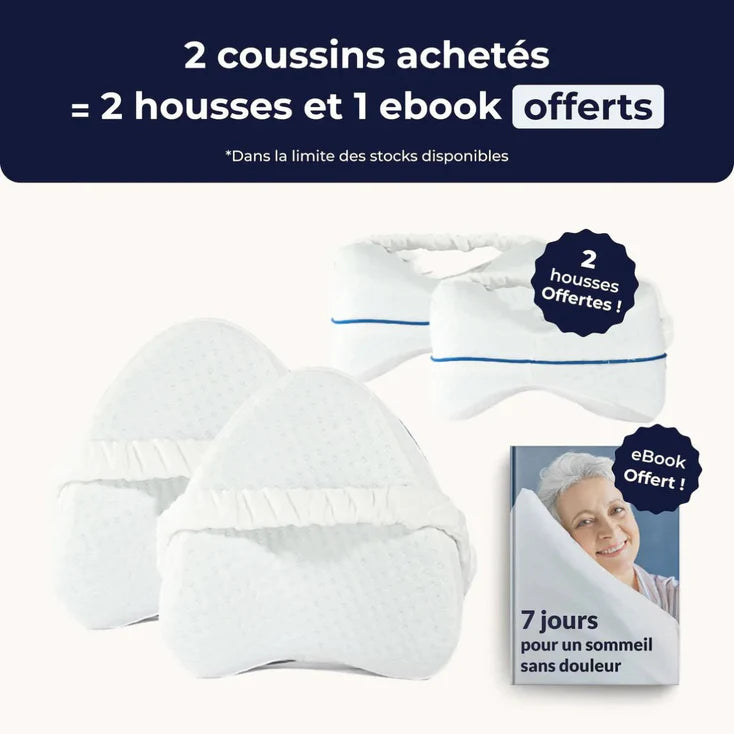 Kneefix™ Coussin Orthopédique à Mémoire de Forme | Supprime vos douleurs aux genoux dès les 10 premières minutes!