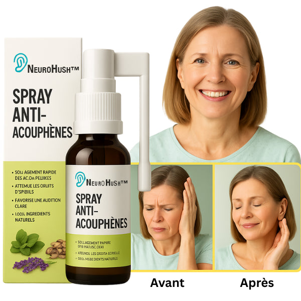 NeuroHush™ Spray Anti-Acouphènes | Faites taire les sifflements en 7 jours!