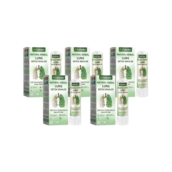 Inhalateur de détoxification pulmonaire CalmAir™ | 97 % de contaminants en moins : respirez librement en seulement 15 minutes !