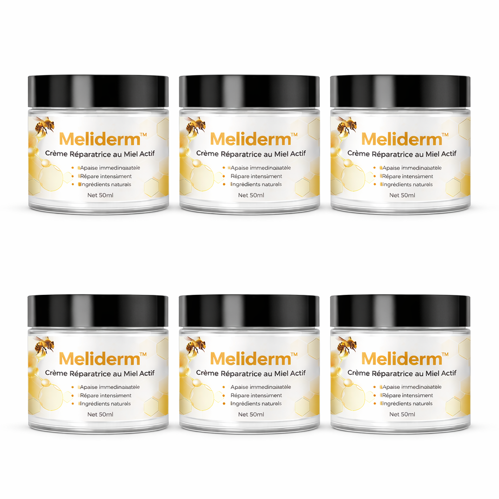 Meliderm™ Crème Réparatrice au Miel Actif | Réparez la peau abîmée et stoppez les irritations en quelques minutes !