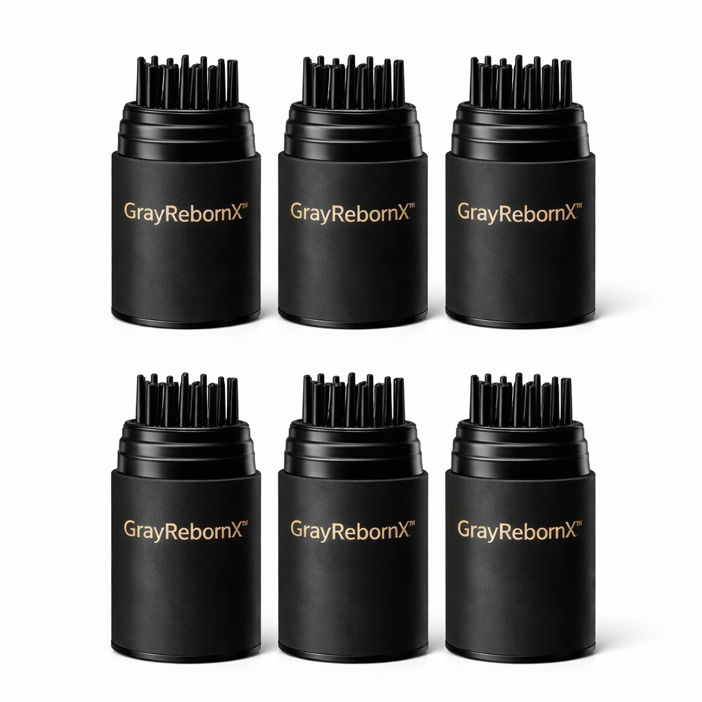 GrayRebornX™ Soin Réactivateur Anti-Cheveux Blancs | Retrouvez votre couleur naturelle en 15 minutes !