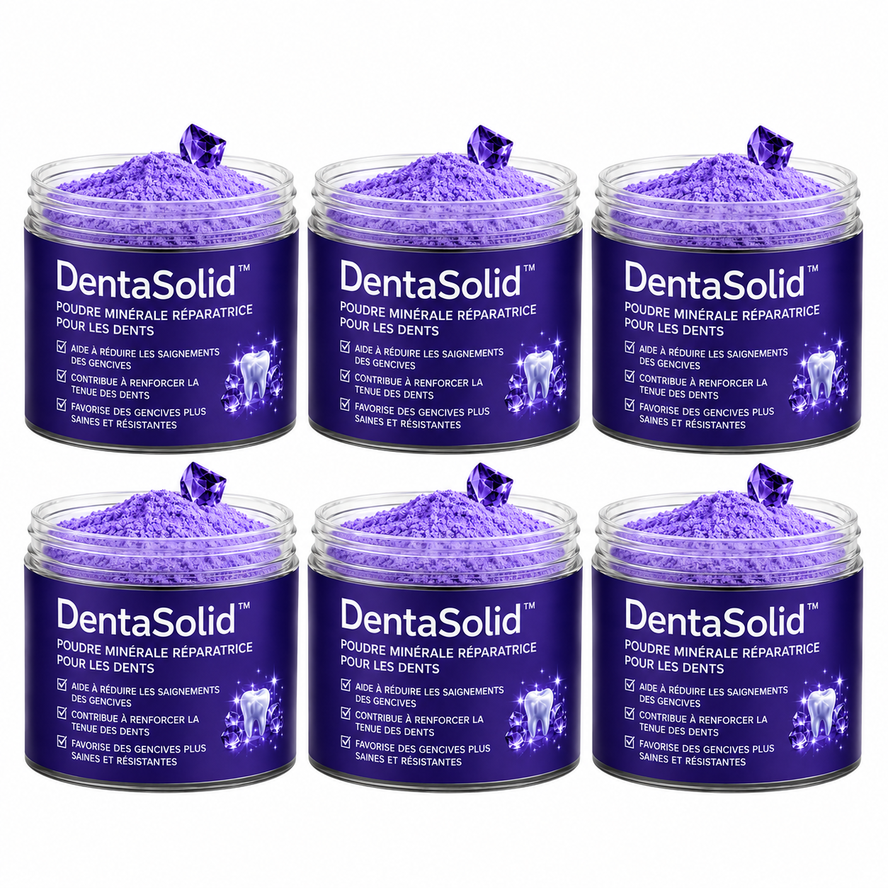 DentaSolid™ Poudre Minérale Réparatrice pour les Dents | Stoppez les saignements et refixez vos dents naturellement !