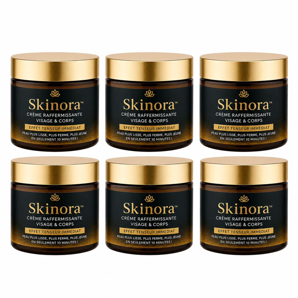 Skinora™ Crème Raffermissante Visage & Corps | Retend votre peau et lisse vos rides en seulement 10 minutes !