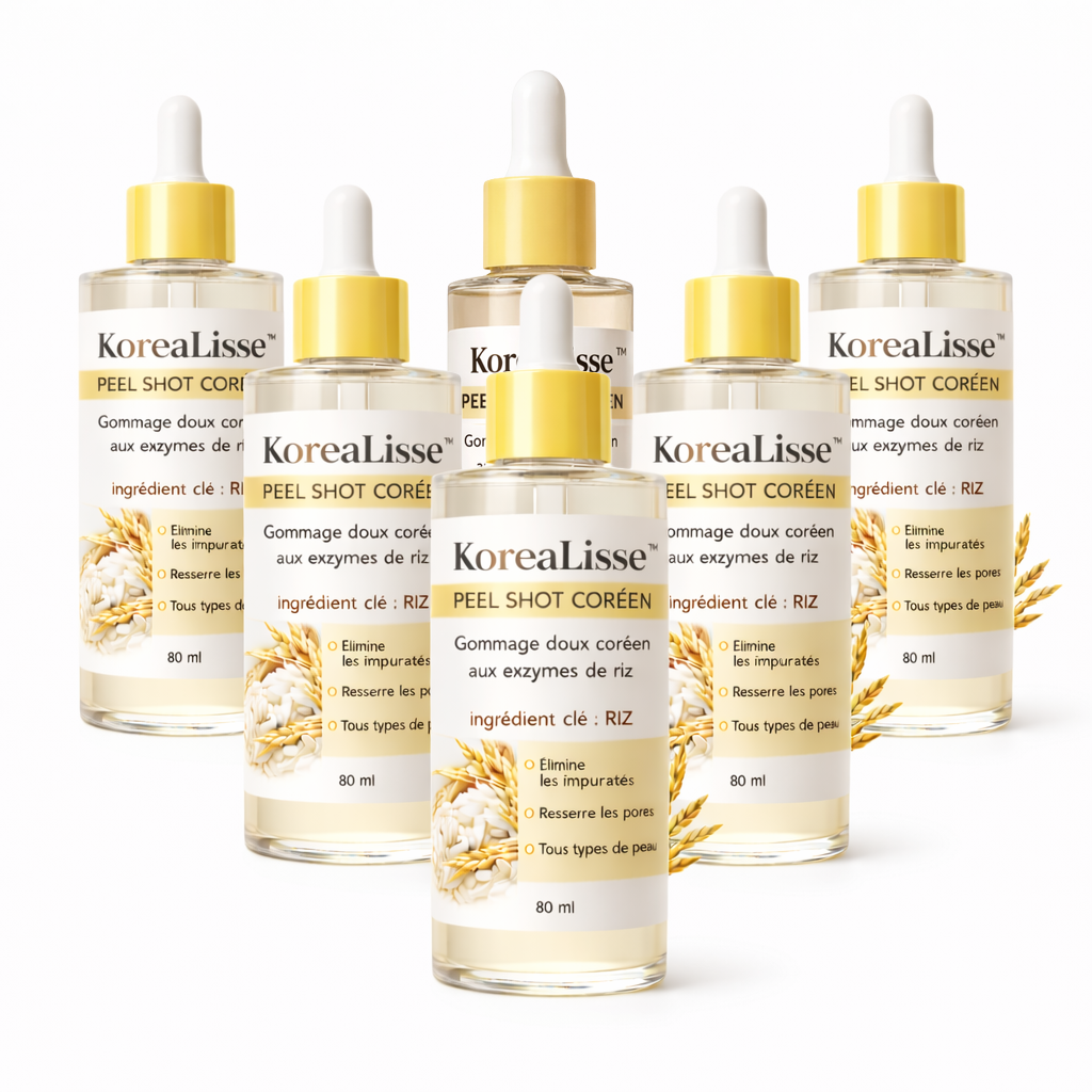 KoreaLisse™ Peel Shot Coréen | Éliminez impuretés et pores visibles pour une peau parfaite en quelques minutes !