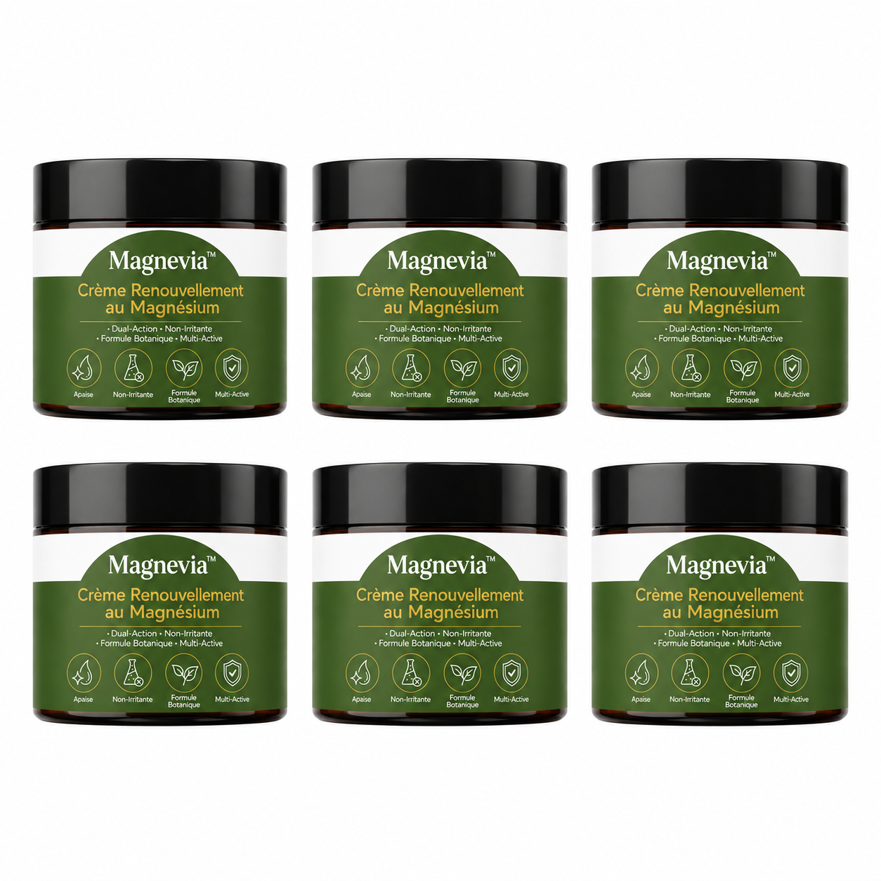 Magnevia™ Crème Renouvellement au Magnésium | Répare la peau, efface imperfections et apaise les plaques en 7 minutes !