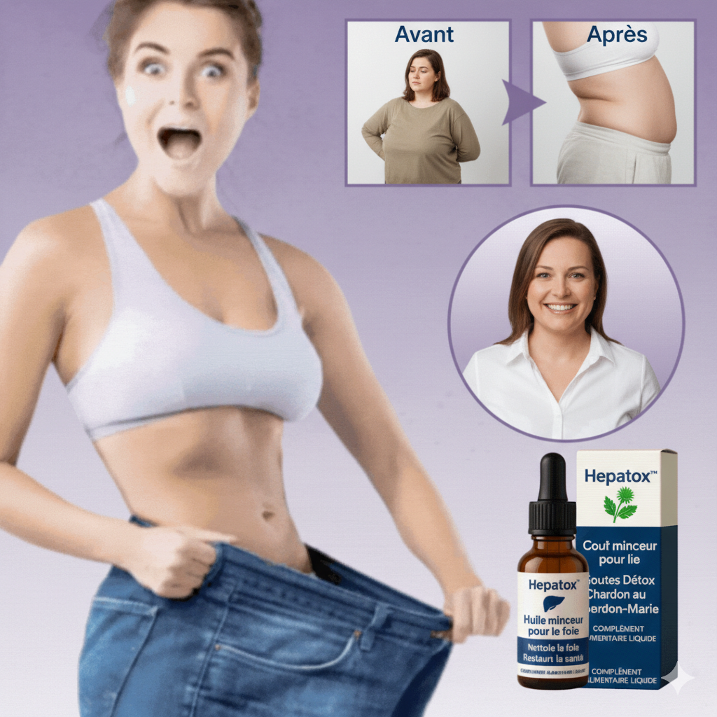 Hepatox™ Gouttes Détox au Chardon-Marie Concentré | Nettoyez votre foie et perdez 5 kg en 7 jours !