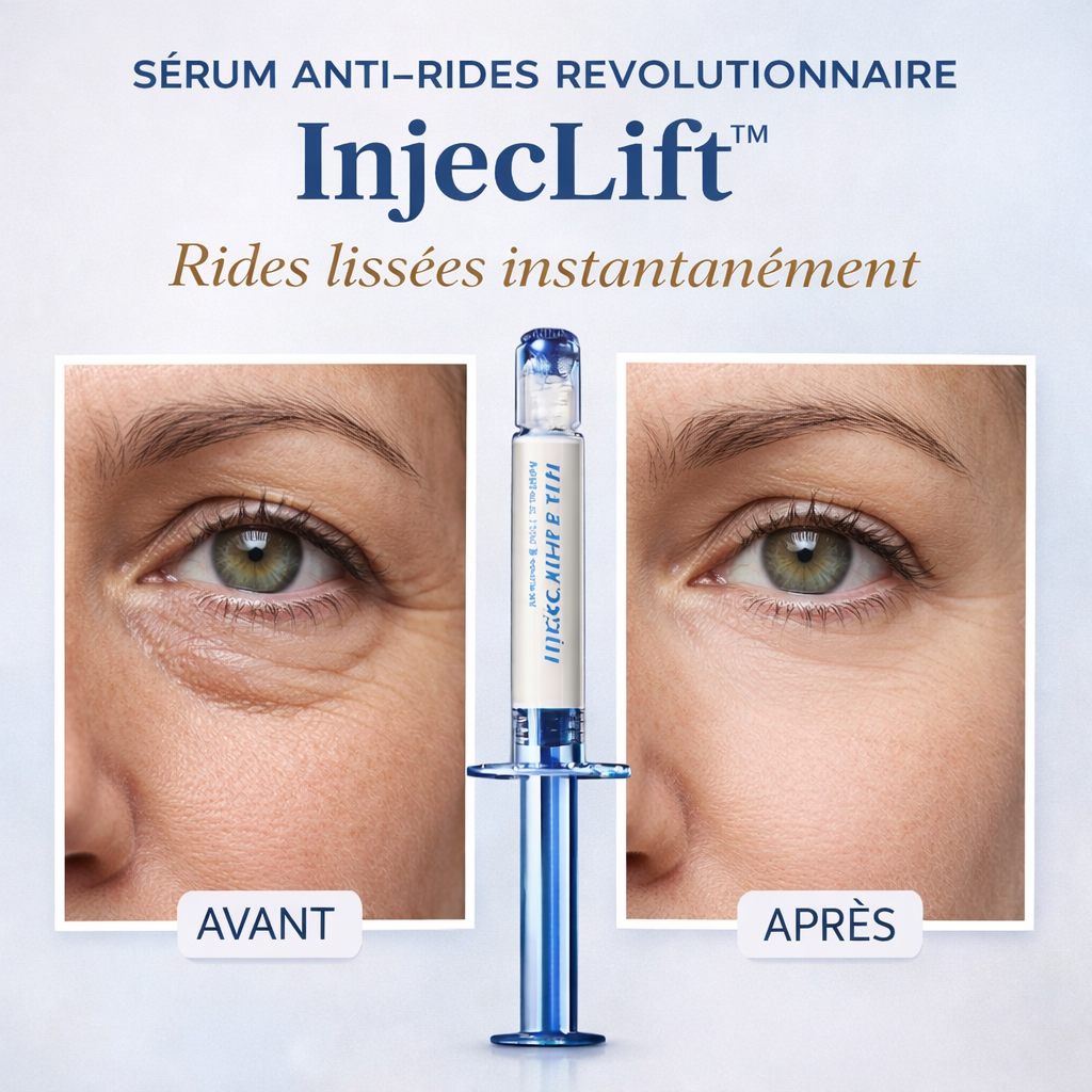 InjecLift™ Seringue Anti-Rides | L'effet Botox immédiat – sans piqûre, sans médecin, sans 300€ par séance !