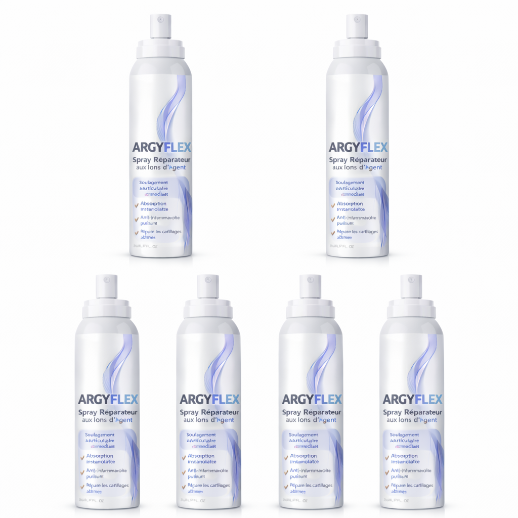 Argyflex™ Spray Réparateur Articulations aux Ions d’Argent | Réparez les articulations et stoppez la douleur en 3 minutes !