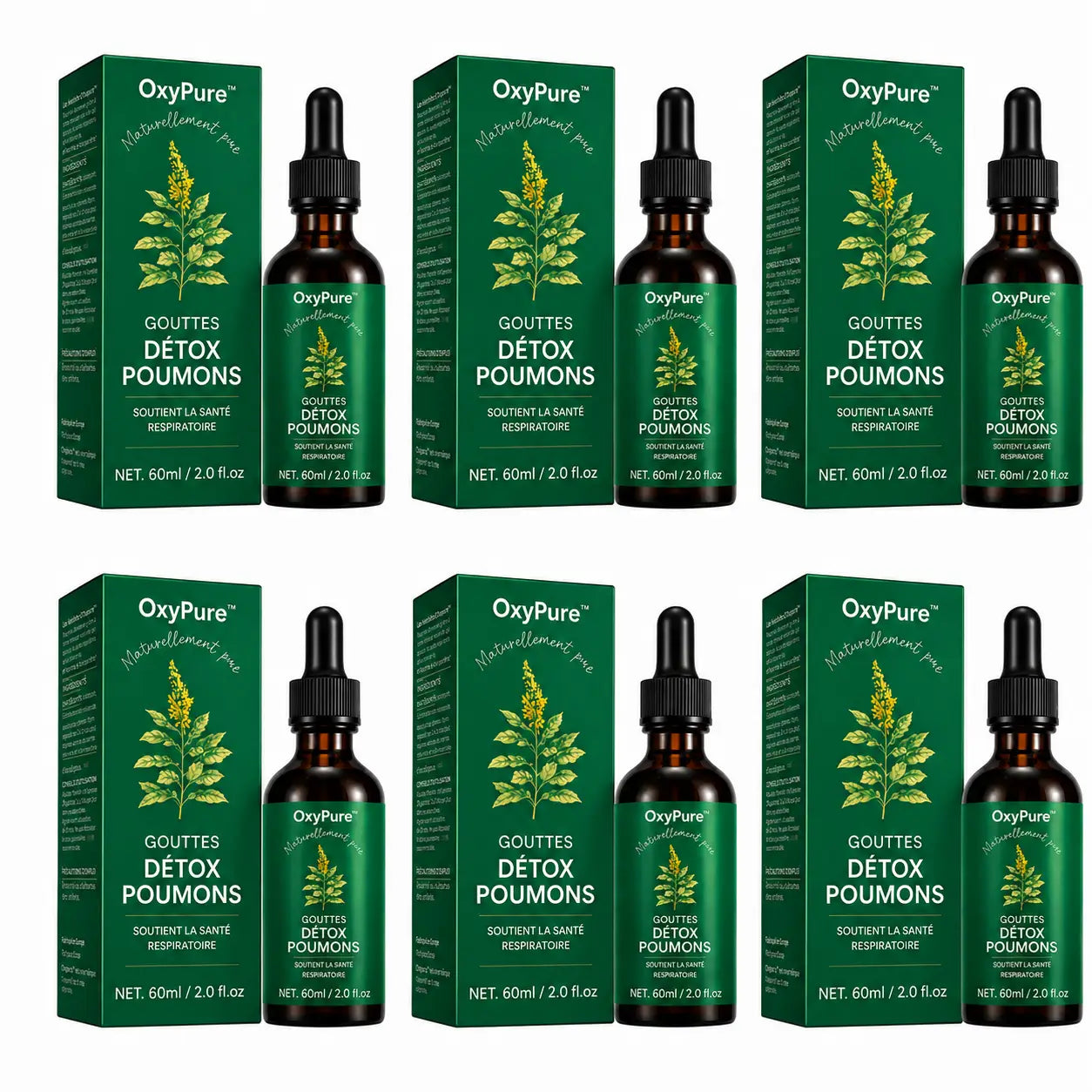 OxyPure™ Gouttes Détox Poumons | Nettoyez vos poumons naturellement et respirez mieux en seulement 7 jours !