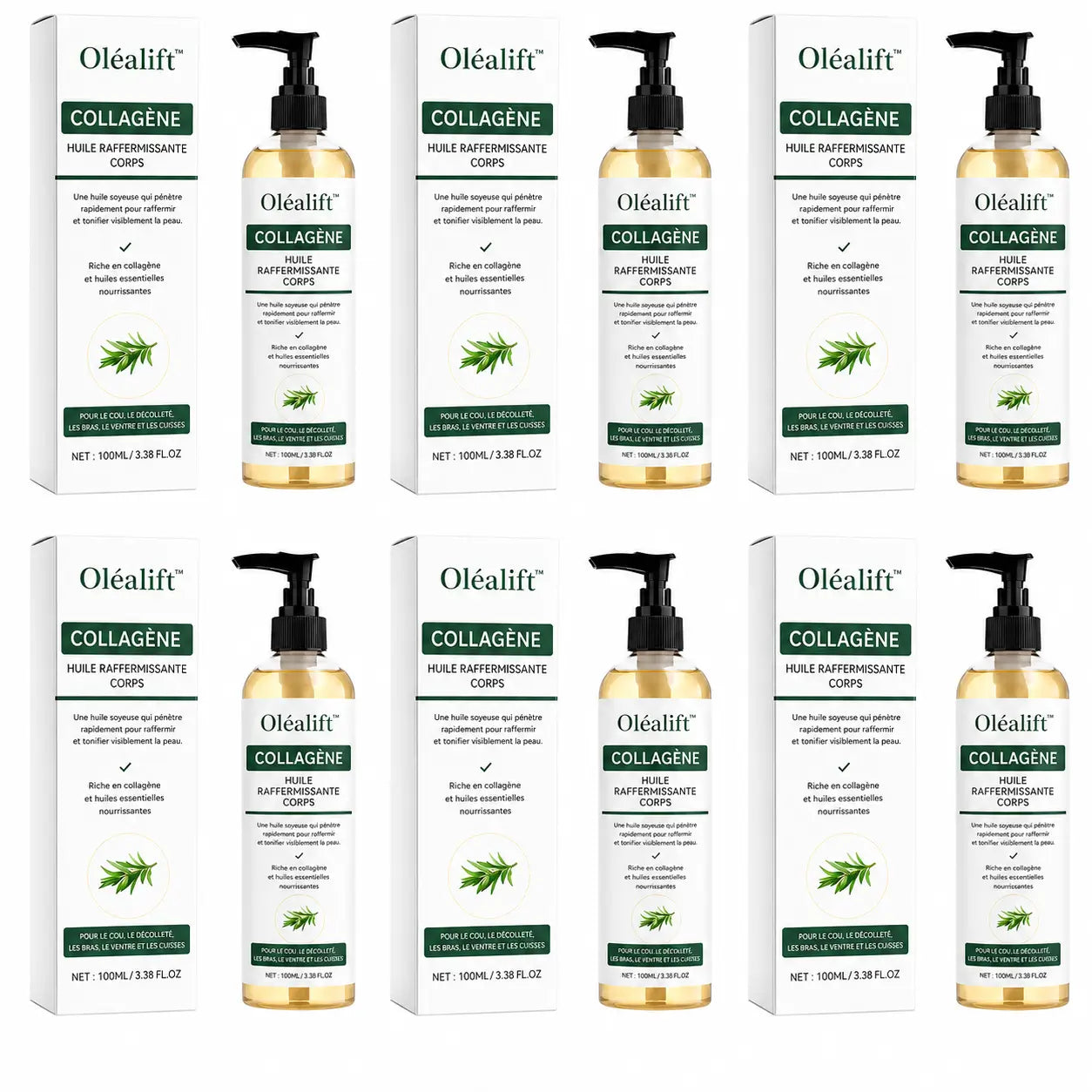 Oléalift™ Huile Raffermissante Corps | Raffermit et affine la peau relâchée de 98 % en 24 heures !