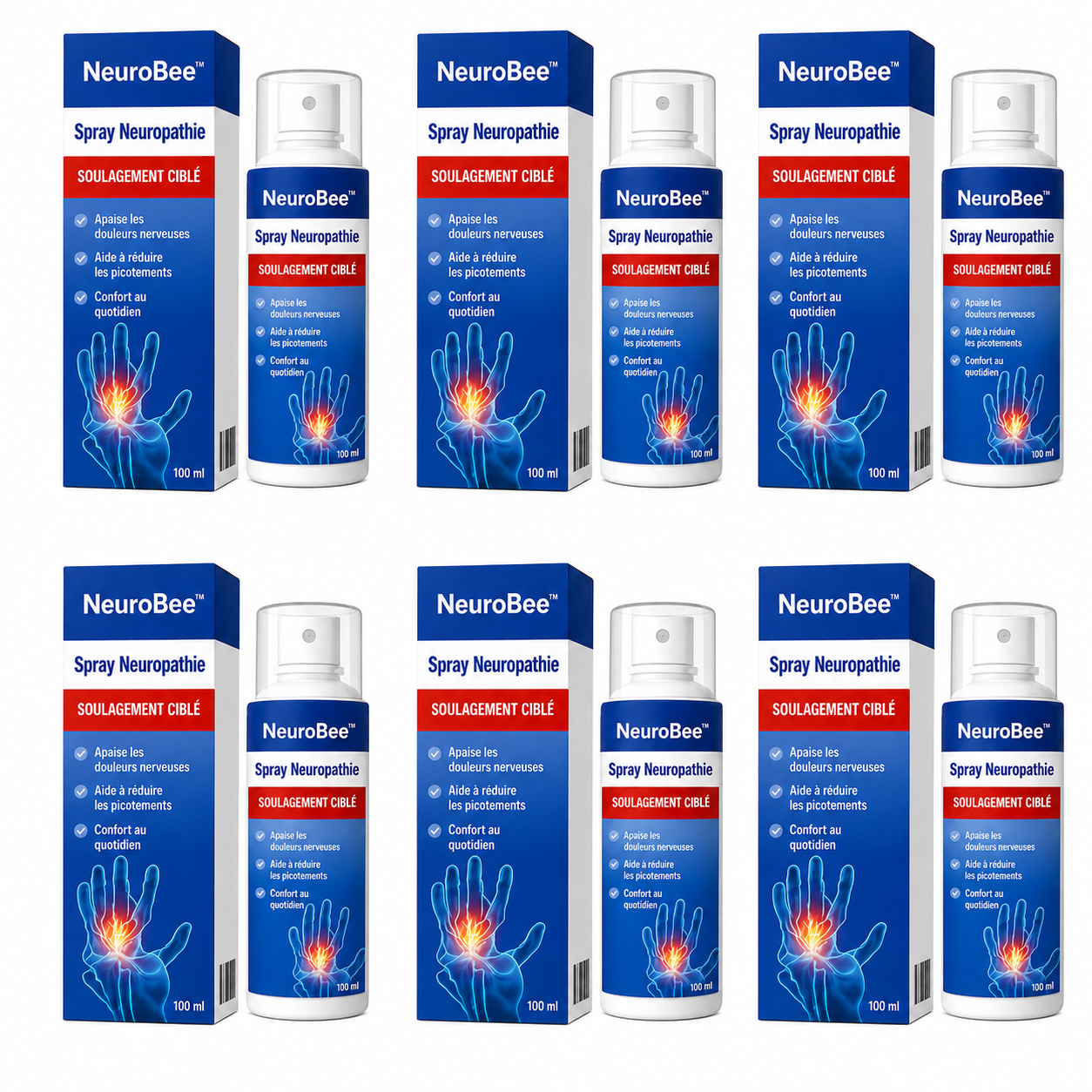 NeuroBee™ Spray Neuropathie | Stoppe les picotements et engourdissements dès la première application!
