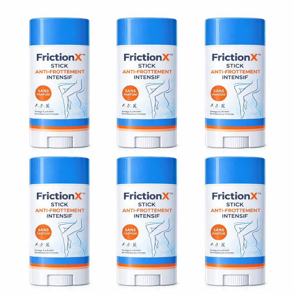 FrictionX™ Stick Anti-Frottement Intensif | Stoppez la douleur, les rougeurs et les irritations en 2 minutes et retrouvez un confort immédiat !