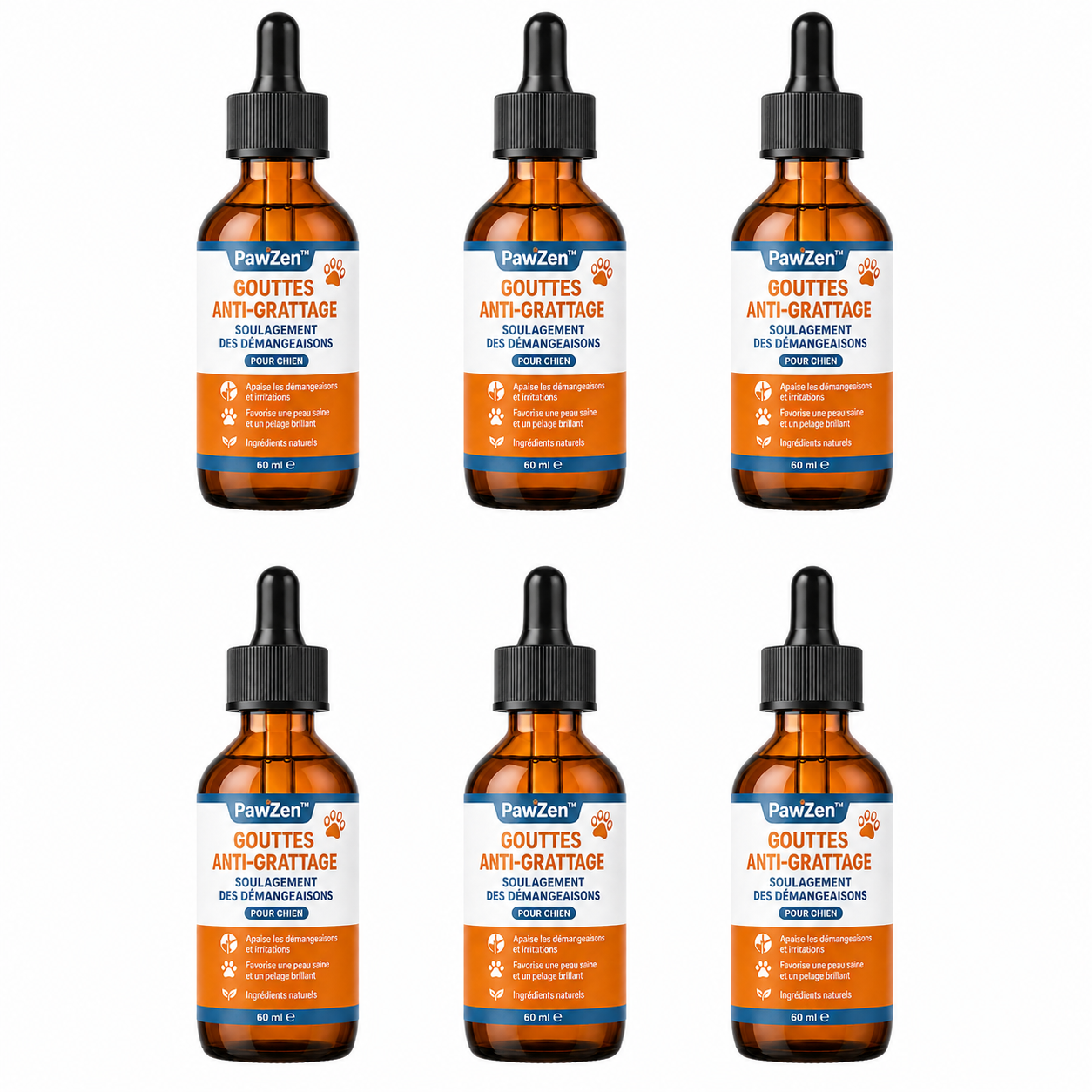 PawZen™ Gouttes Anti-Grattage Chien | Stoppez léchage, rougeurs et démangeaisons en quelques jours !