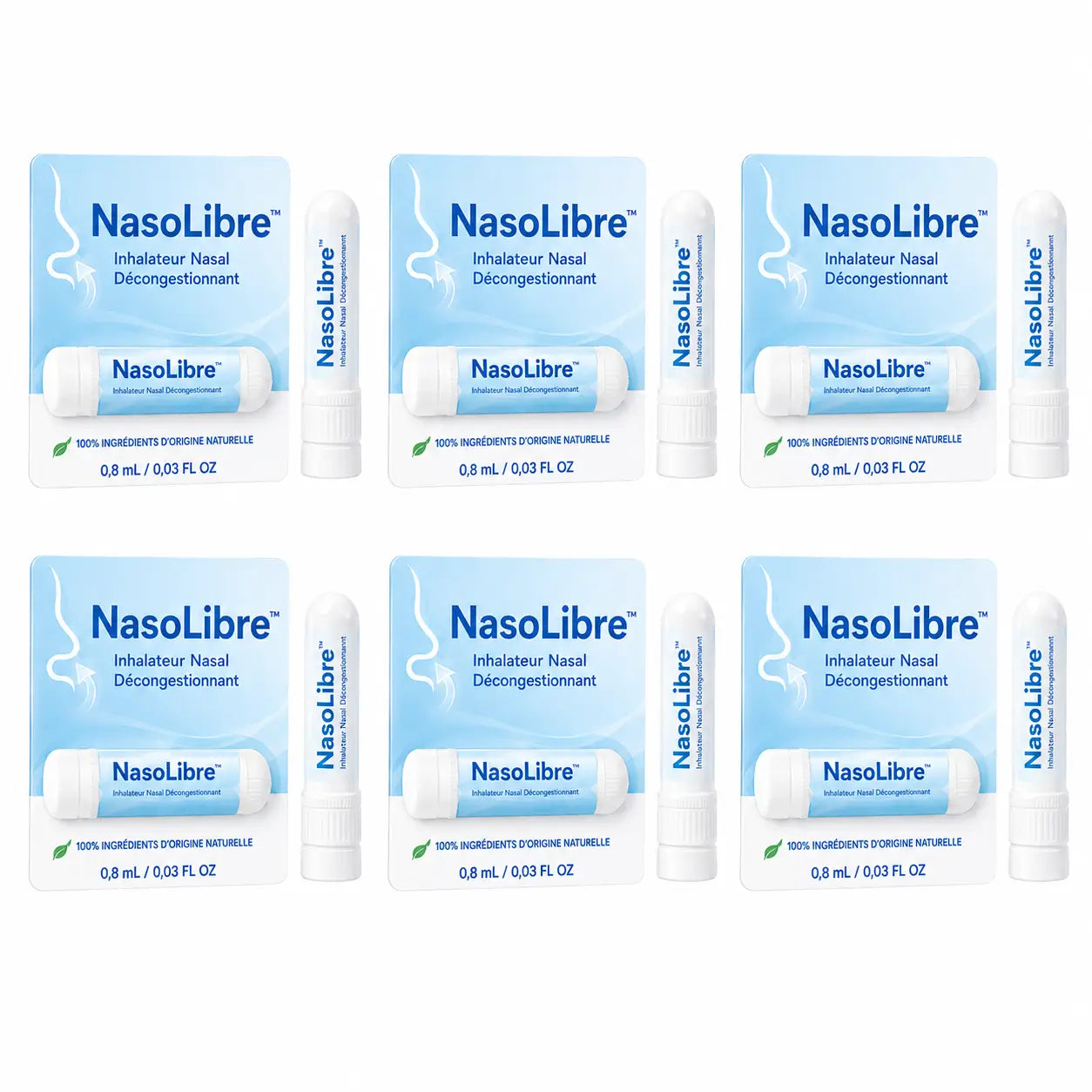 NasoLibre™ Inhalateur Nasal Décongestionnant | Dissout le mucus et libère les voies nasales !