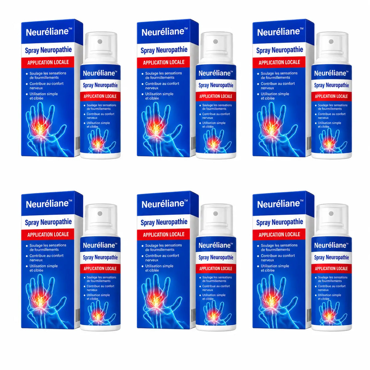 Neuréliane™ Spray Neuropathie | Stoppez picotements et engourdissements dès la première application !