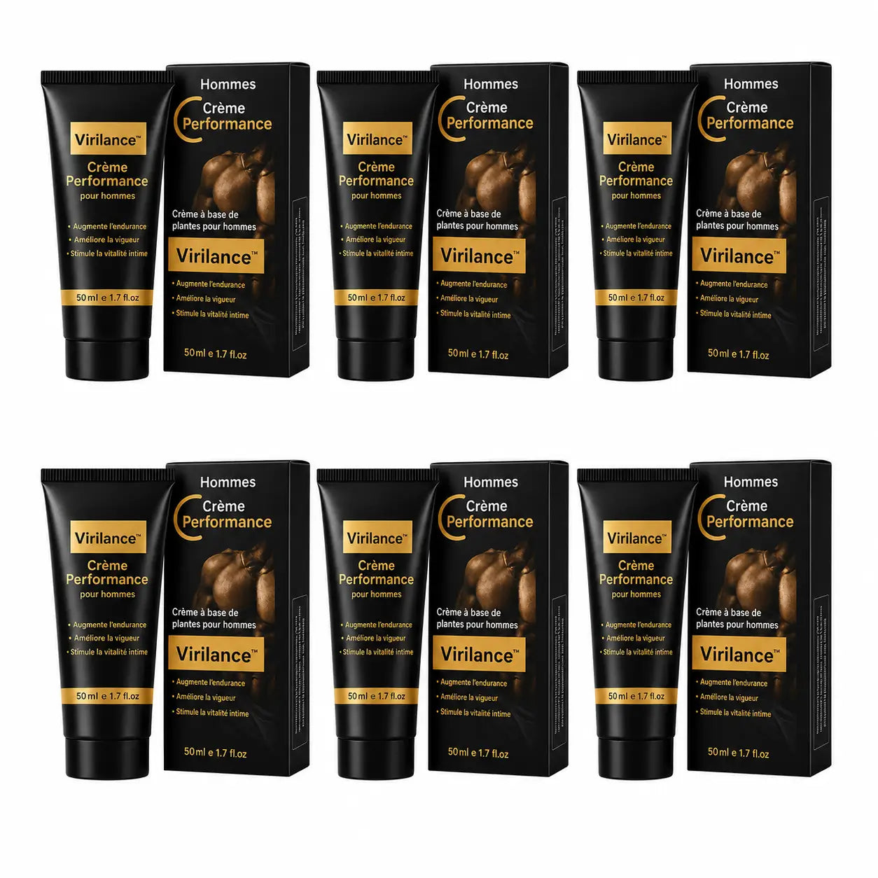 Virilance™ Crème Performance | Gagnez 4 cm et tenez 3 fois plus longtemps dès la 1ère application !