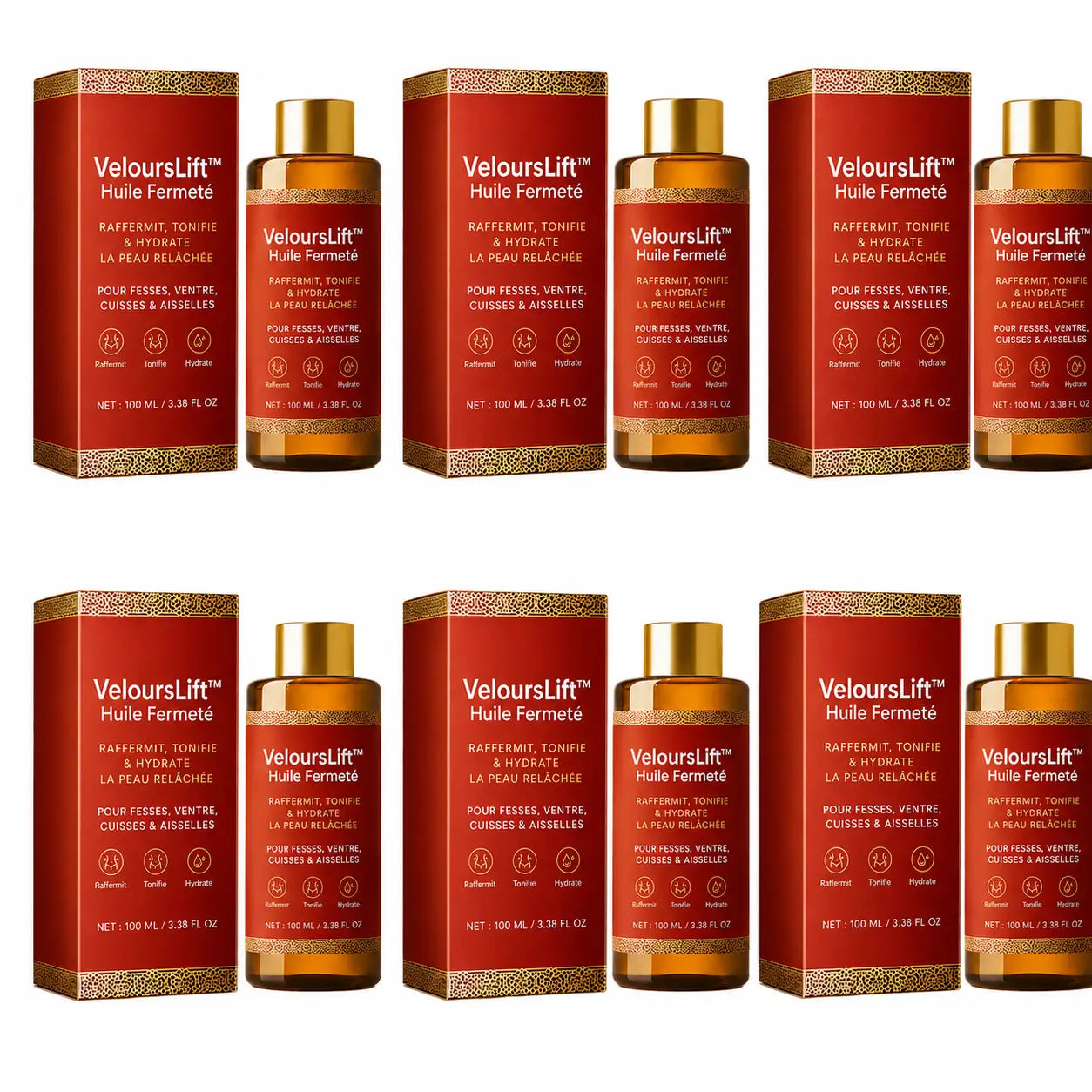 VeloursLift™ Huile Fermeté | Raffermit et retend la peau relâchée de 98 % en 24 heures !