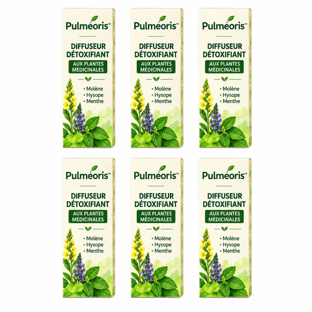 Pulméoris™ Diffuseur Détoxifiant aux Plantes Médicinales | Débouche les poumons et élimine 90 % du mucus en 5 minutes!