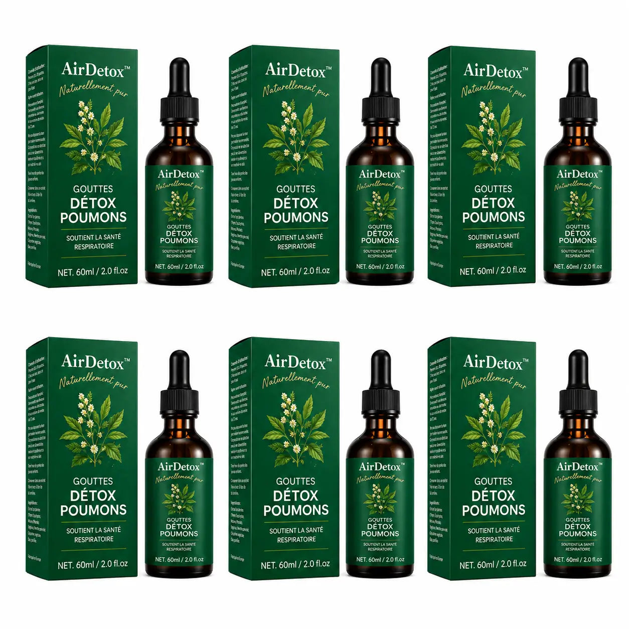 AirDetox™ Gouttes Détox Poumons | Nettoyez vos poumons naturellement et respirez mieux en seulement 7 jours !