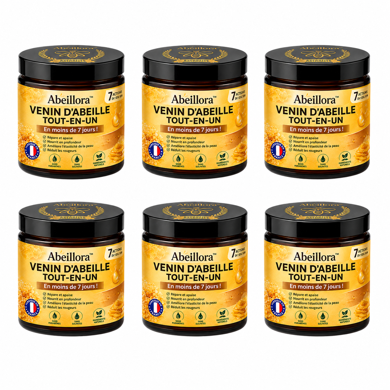 Abeillora™ Venin d’Abeille Tout-en-Un | Répare ta peau en moins de 7 jours!
