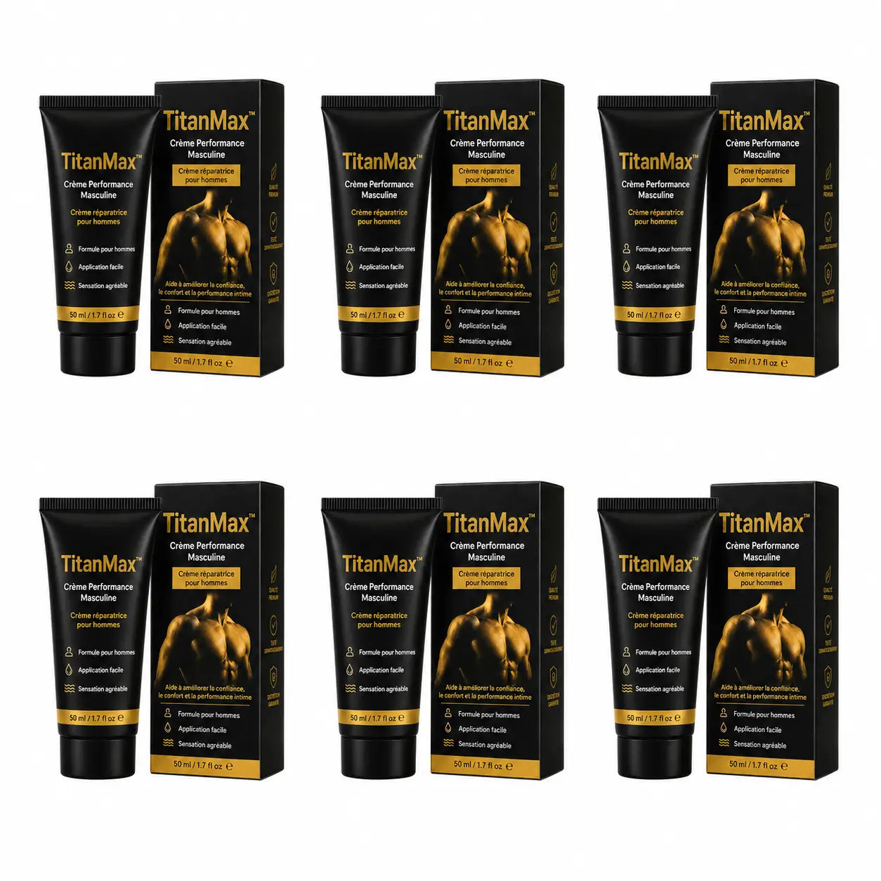 TitanMax™ Crème Performance Masculine | Plus ferme et plus endurant en 7 jours, sans pilules !