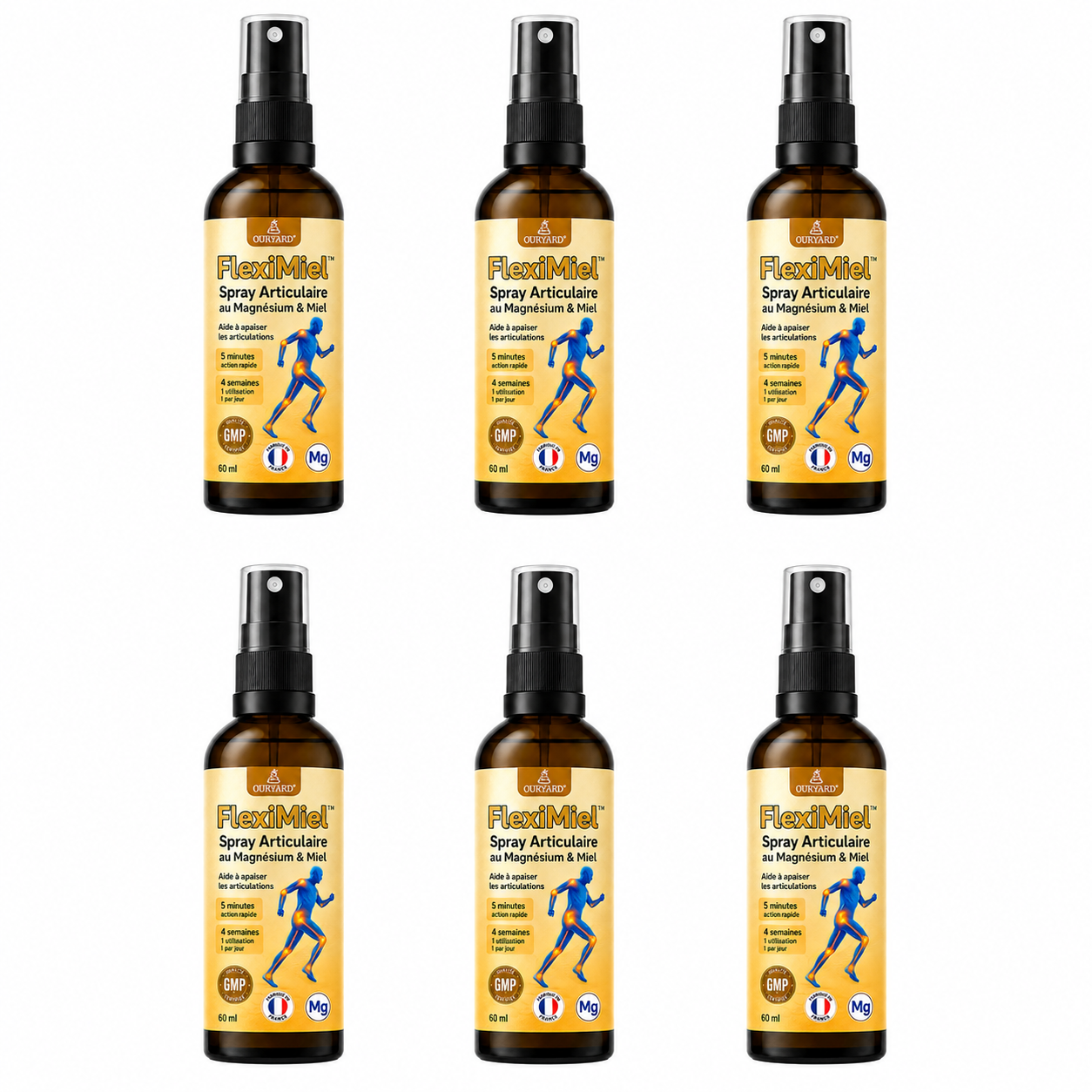 FlexiMiel™ Spray Articulaire au Magnésium & Miel | Répare vos articulations douloureuses en 10 minutes!
