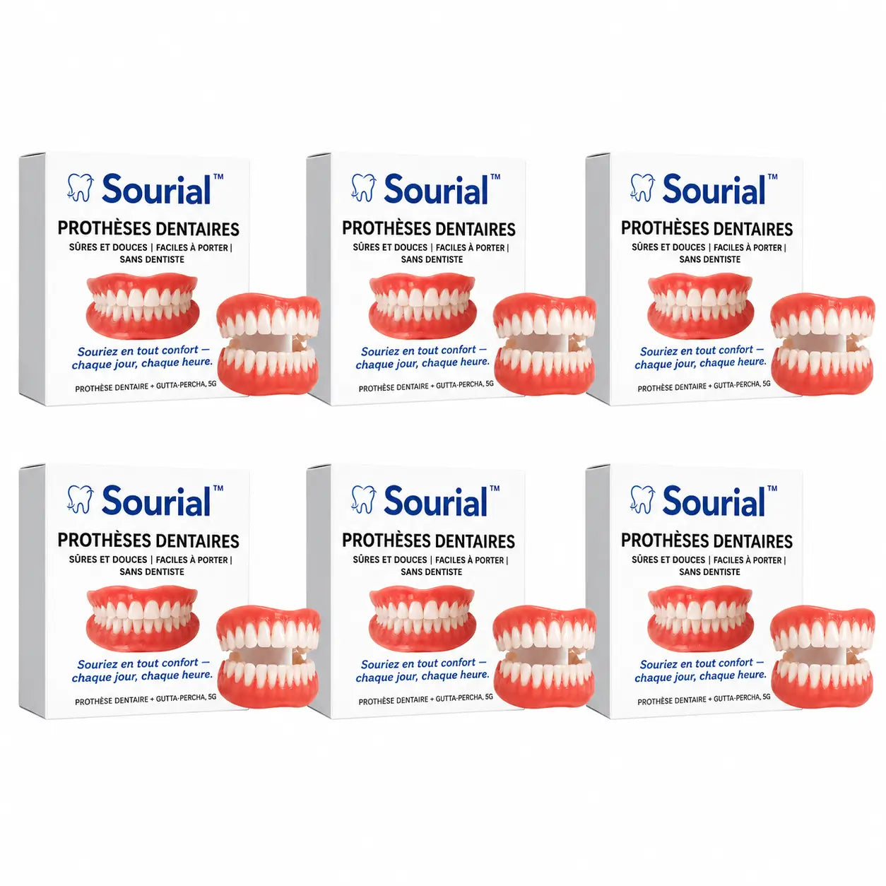 Sourial™ Prothèses dentaires | Retrouvez votre sourire naturel en 3 minutes !