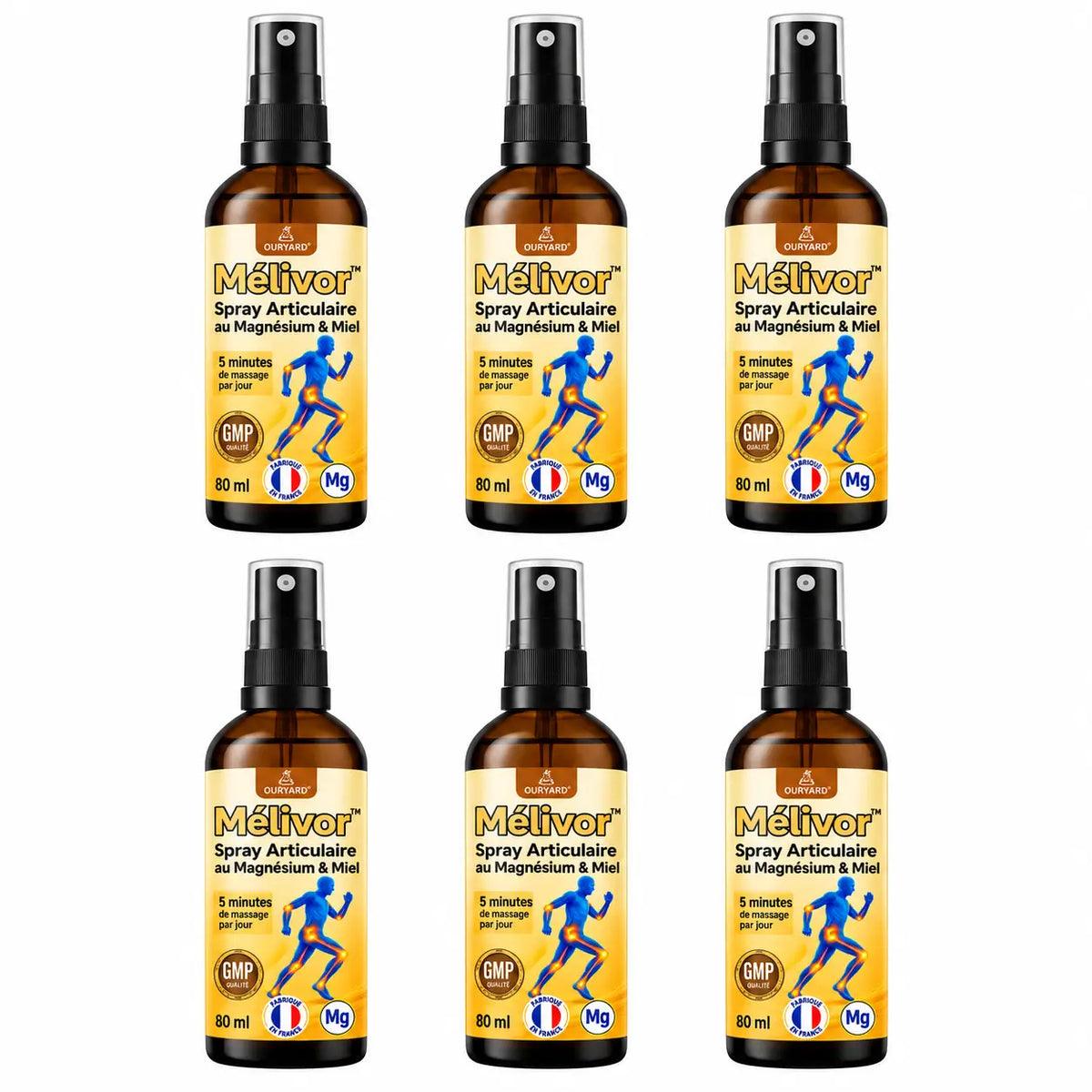 Mélivor™ Spray Articulaire au Magnésium & Miel | Répare vos articulations douloureuses en 10 minutes!