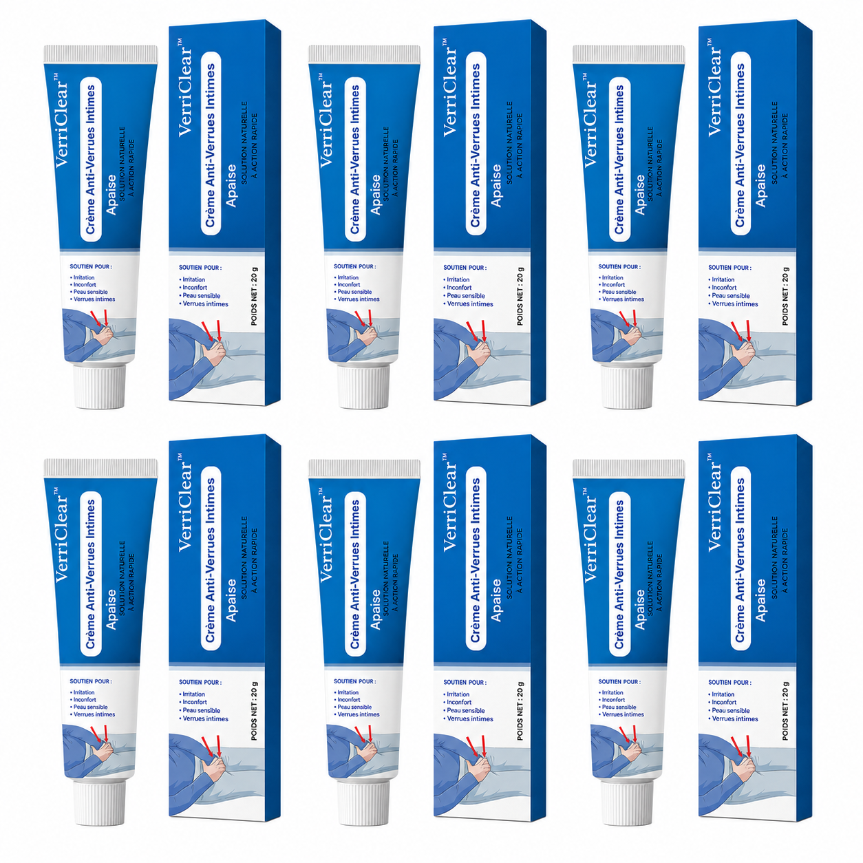 VerriClear™ Crème Anti-Verrues Intimes | Supprimez les verrues gênantes, calmez les démangeaisons et retrouvez une peau nette dès 7 jours !