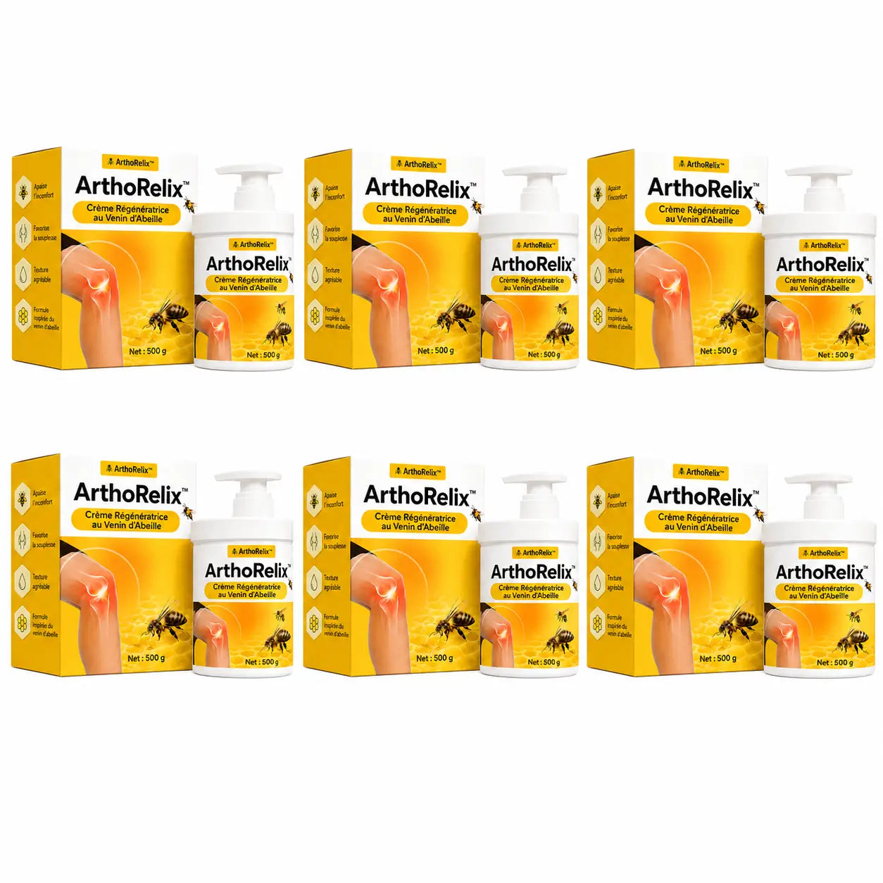 ArthoRelix™ Crème Régénératrice au Venin d’Abeille | Supprime vos douleurs articulaires en 10 minutes!