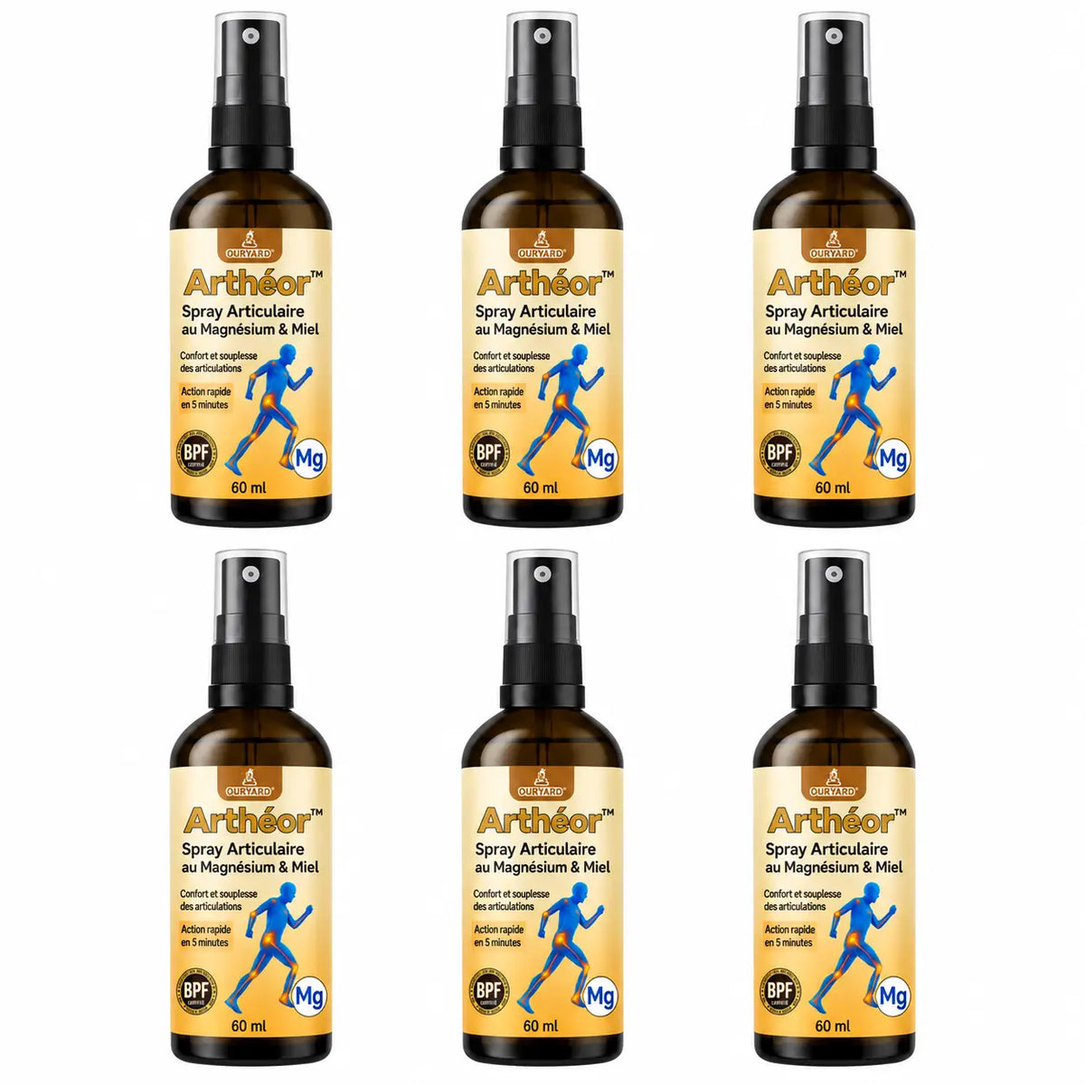 Arthéor™ Spray Articulaire au Magnésium & Miel | Répare vos articulations douloureuses en 10 minutes!