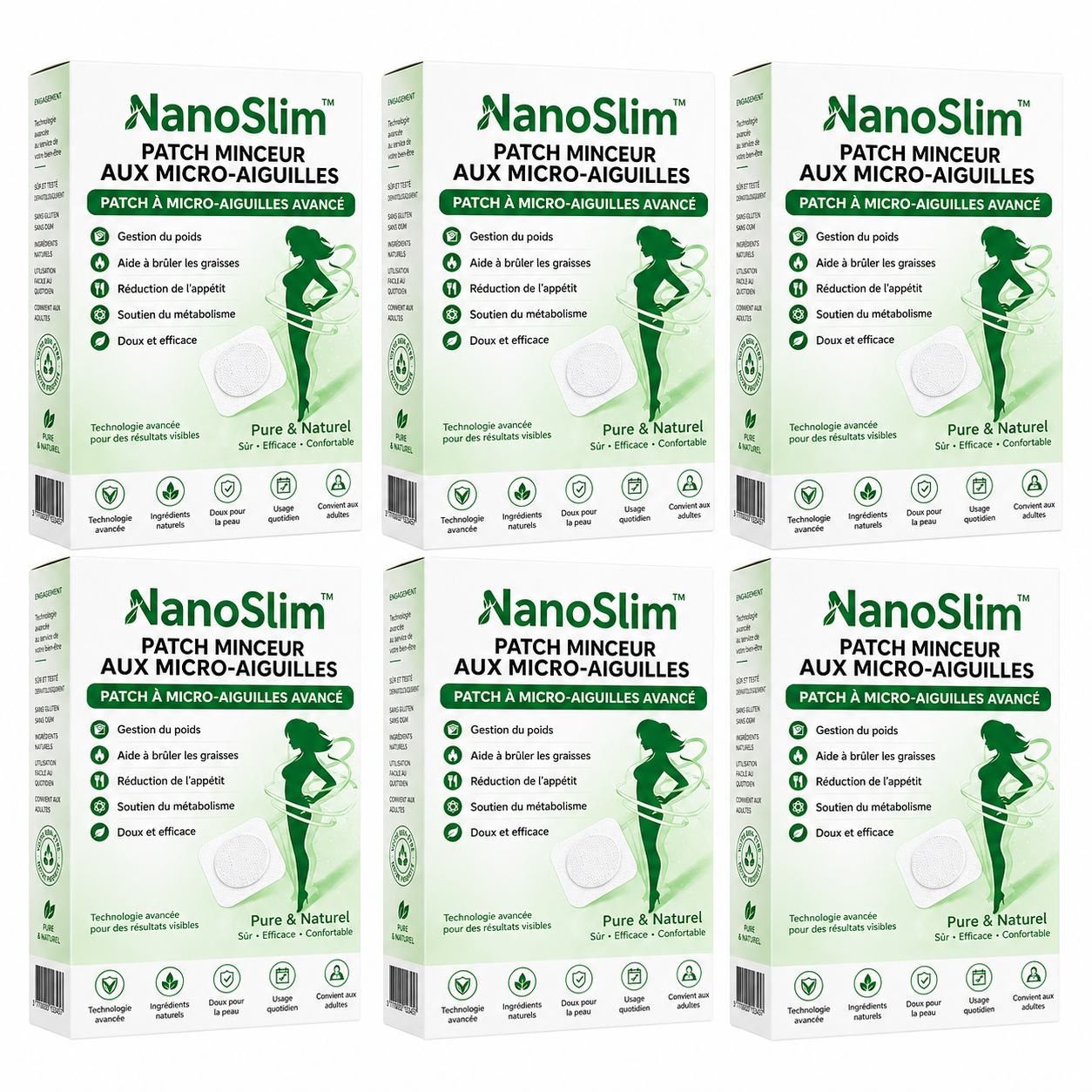 NanoSlim™ Patch Minceur aux Micro-Aiguilles | Perdez jusqu'à 10 kilos de graisse abdominale en 8 jours !