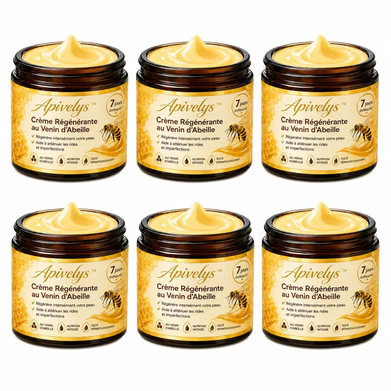 Apivelys™ Crème Régénérante au Venin d’Abeille | Régénère votre peau, efface les rides et imperfections en 72h chrono !
