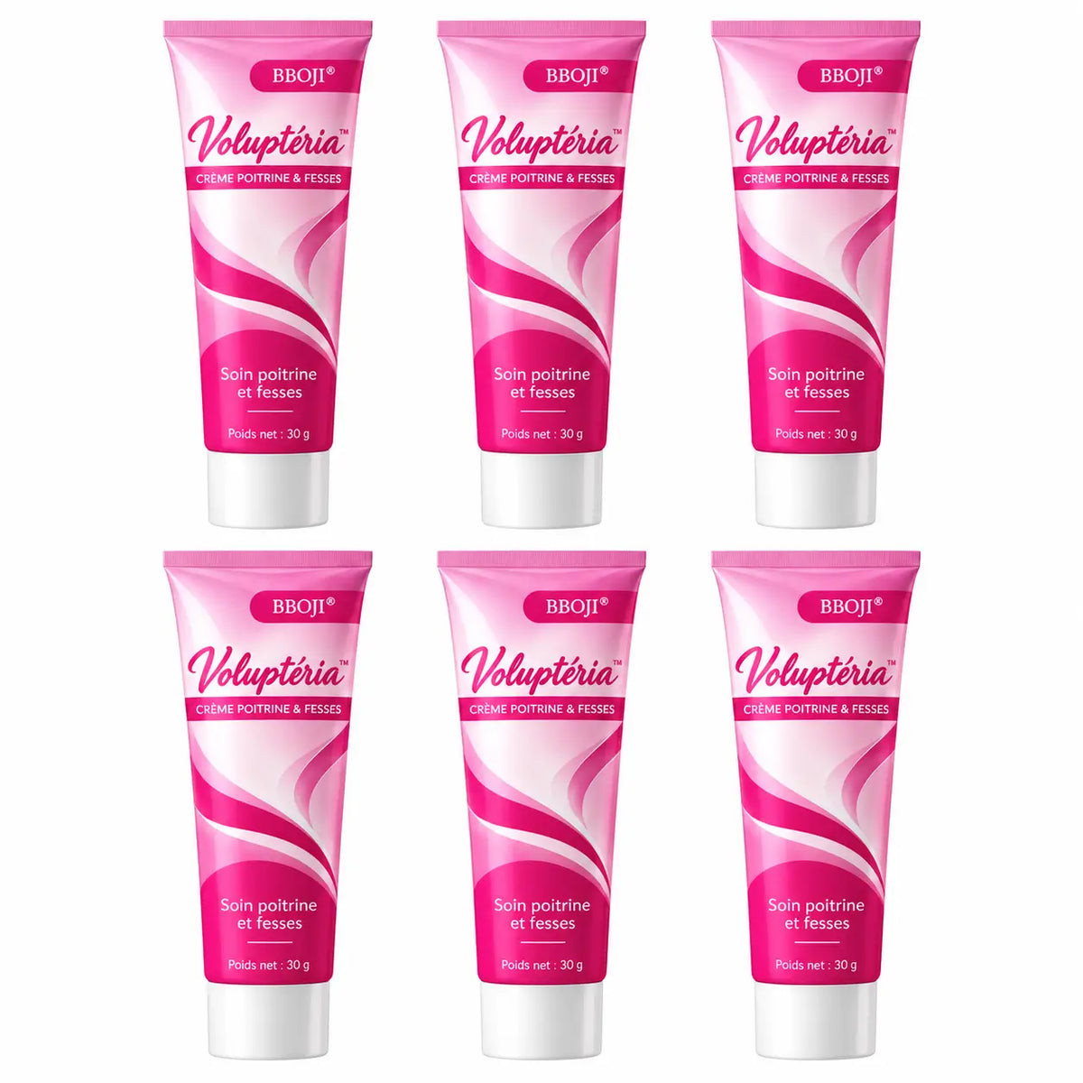 Voluptéria™ Crème Poitrine & Fesses | Augmente visiblement vos formes en quelques minutes !