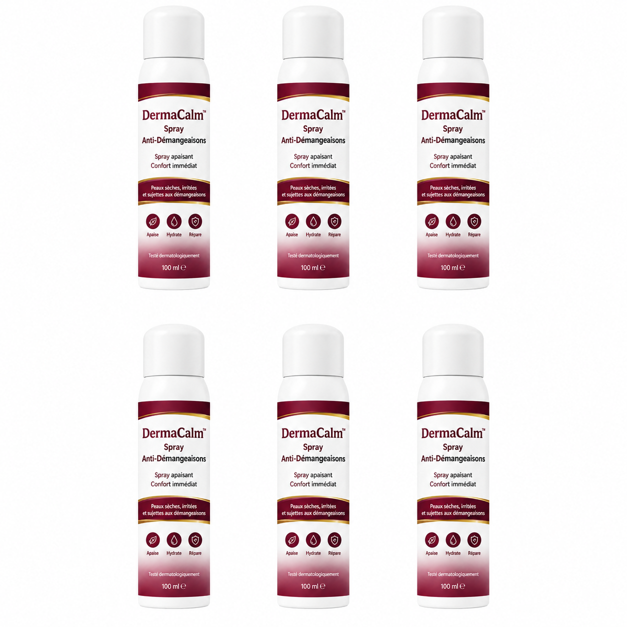 DermaCalm™ Spray Anti-Démangeaisons | Supprimez rougeurs, irritations et peau sèche dès 7 jours !