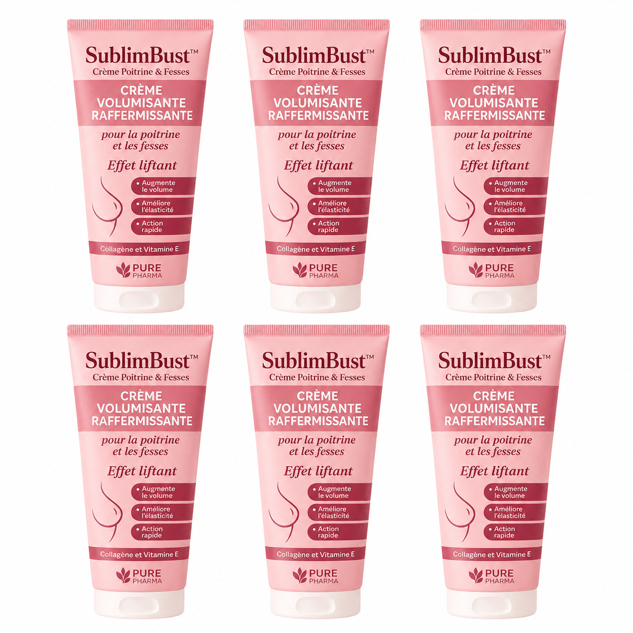 SublimBust™ Crème Poitrine & Fesses | Augmente visiblement vos formes en quelques minutes !