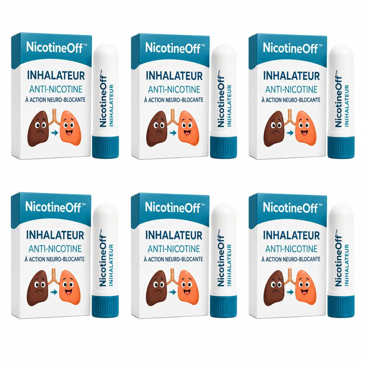 NicotineOff™ Inhalateur Anti-Nicotine à Action Neuro-Blocante | Arrêtez de fumer en seulement 3 jours !
