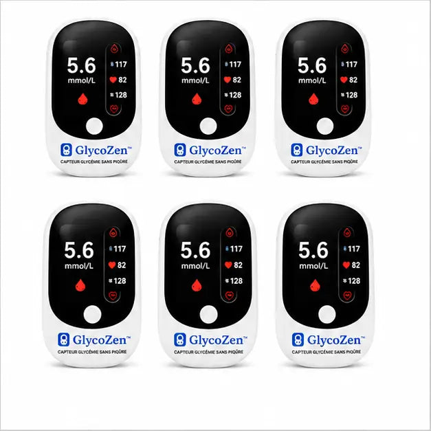 GlycoZen™ Capteur Glycémie Sans Piqûre | Contrôlez votre glycémie en 5 secondes, sans piqûres, sans douleur !