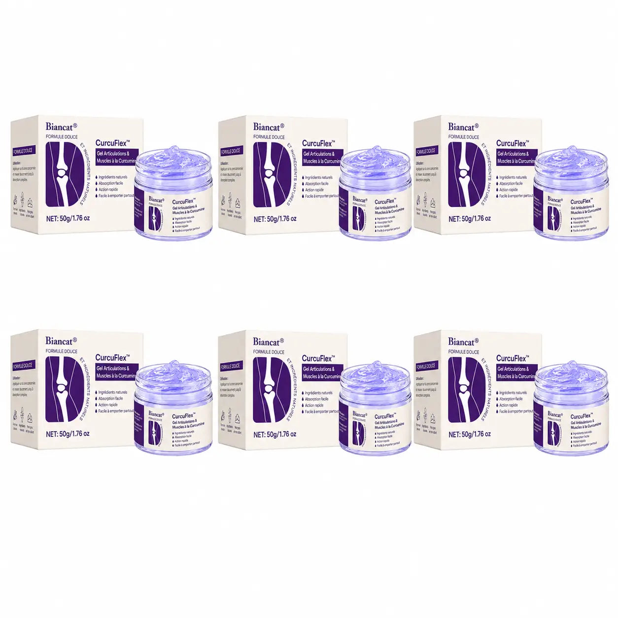 CurcuFlex™ Gel Articulations & Muscles à la Curcumine | Apaisez vos douleurs et retrouvez des mouvements plus souples en quelques minutes !