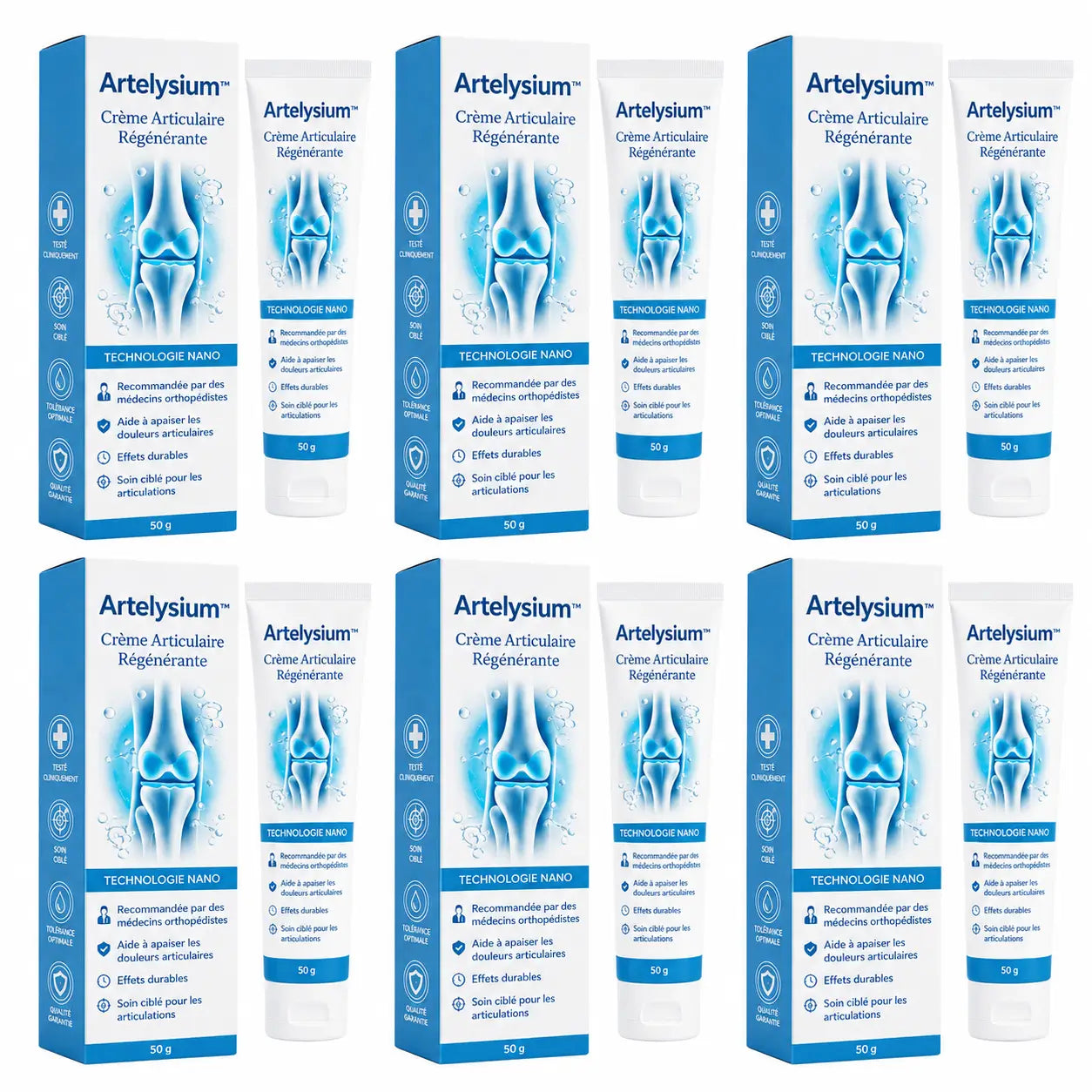 Artelysium™ Crème Articulaire Régénérante | Éliminez vos douleurs articulaires de 97 % en seulement 4 jours !