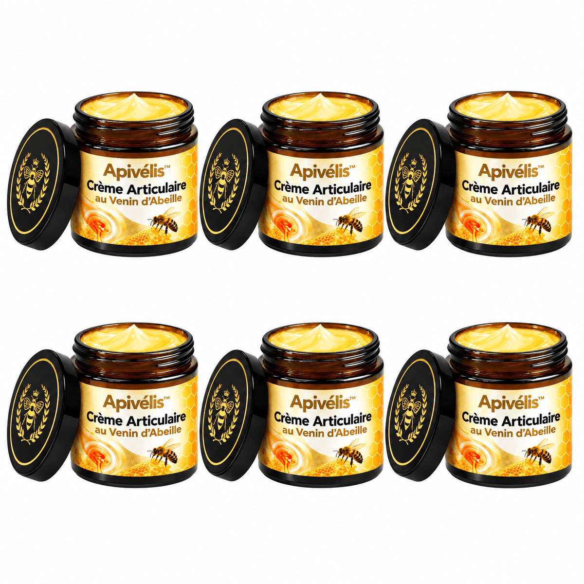 Apivélis™ Crème Articulaire au Venin d’Abeille | Soulage les douleurs et libère vos articulations en 10 minutes !