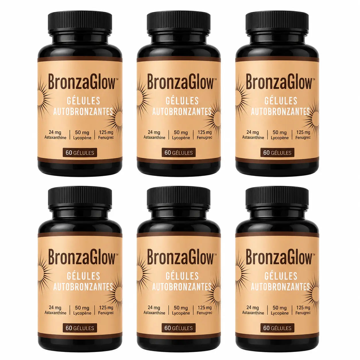 BronzaGlow™ Gélules Autobronzantes | Obtenez un teint hâlé et uniforme en 2 semaines, sans soleil !