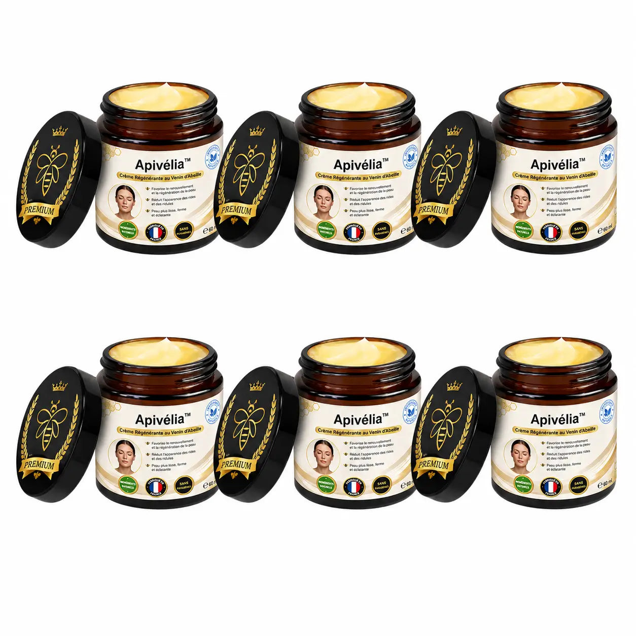 Apivélia™ Crème Régénérante au Venin d’Abeille | Répare votre peau en 24 heures!