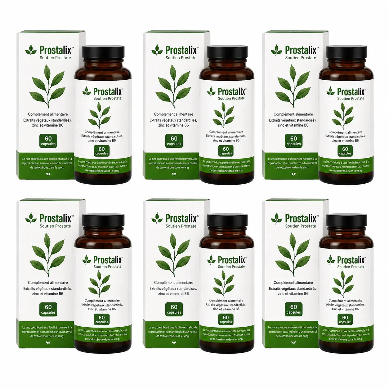 Prostalix™ Soutien Prostate | Réduisez l'inflammation de la prostate jusqu'à 95 % en 5 jours !