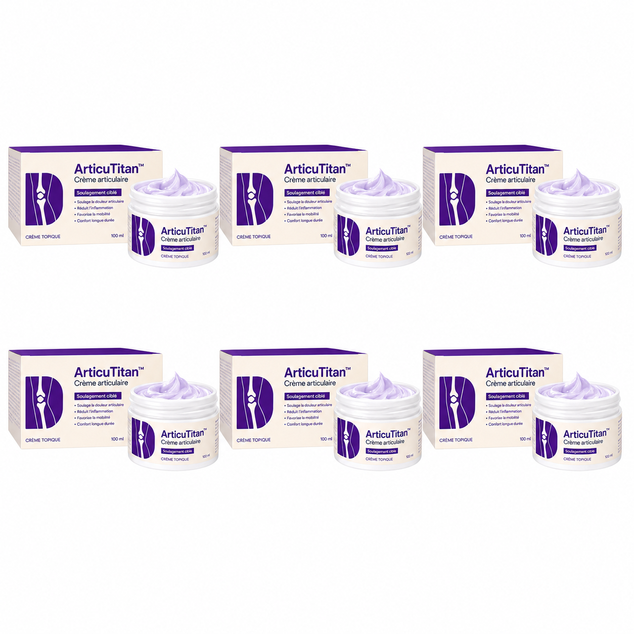 ArticuTitan™ Crème articulaire | Élimine les douleurs articulaires jusqu'à 87 % en seulement 48 heures !