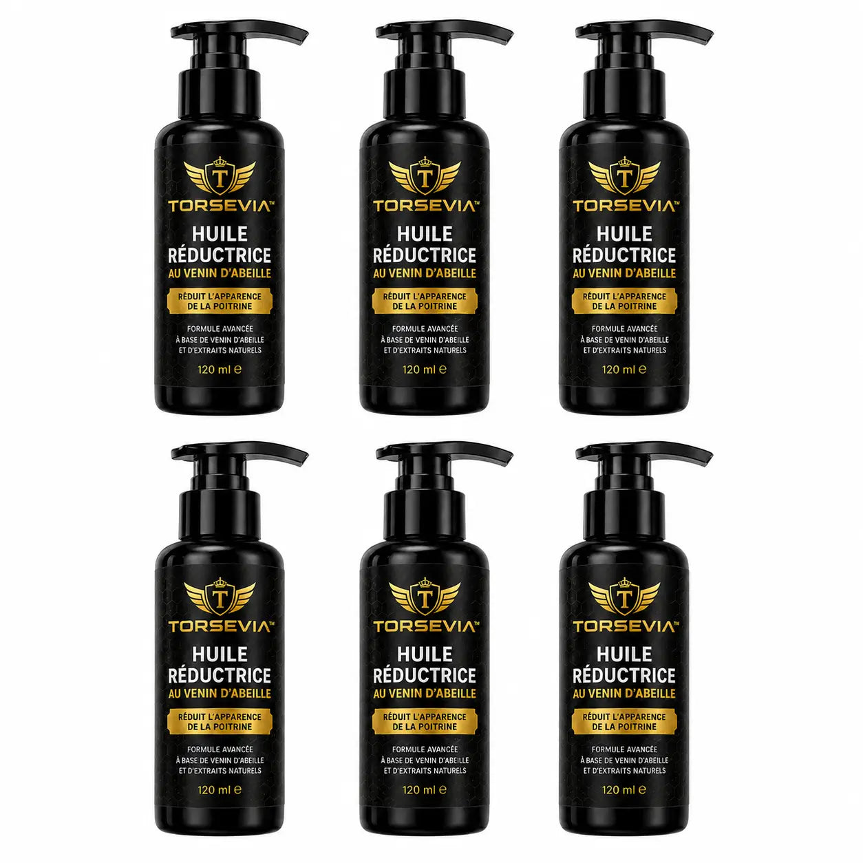 Torsevia™ Huile Réductrice au Venin d’Abeille | Élimine les seins masculins en 7 jours chrono!