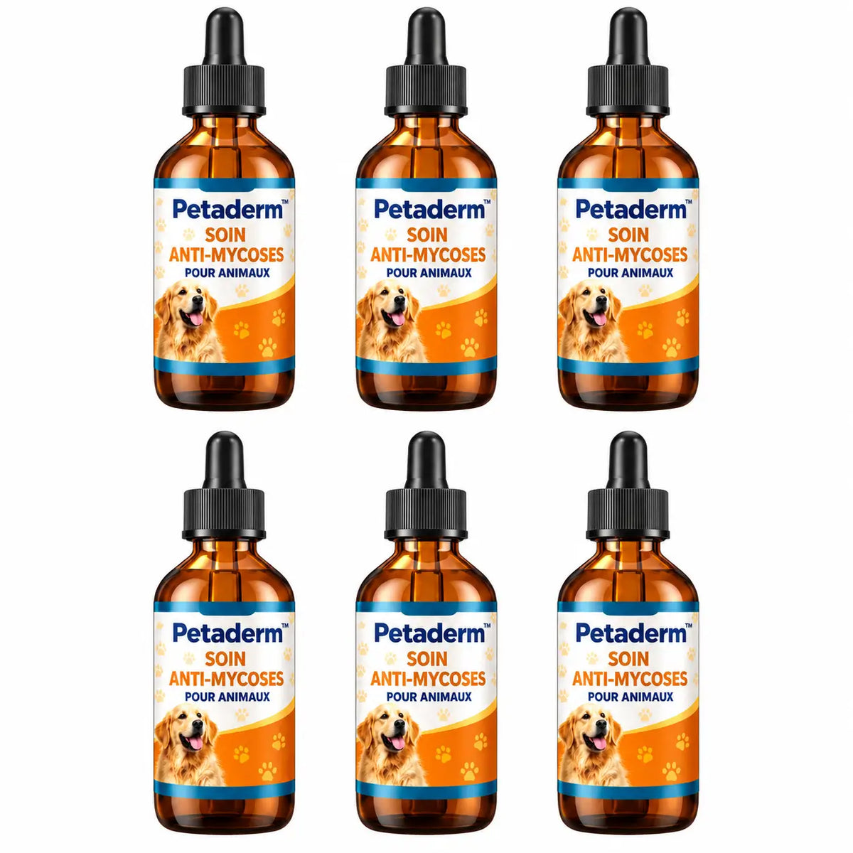 Petaderm™ Soin Anti-Mycoses pour Animaux | Stoppez grattage et léchage en quelques jours !