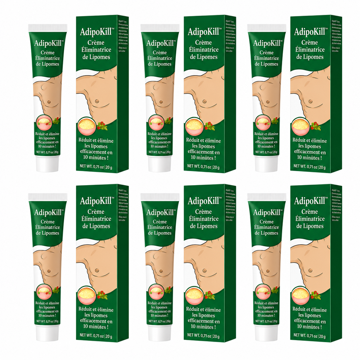 AdipoKill™ Crème Éliminatrice de Lipomes | Réduit et élimine les lipomes efficacement en 10 minutes!
