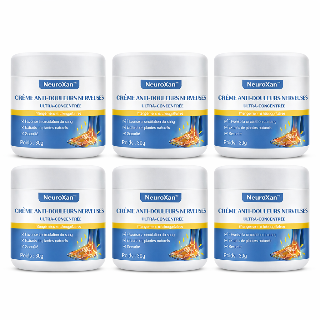 NeuroXan™ Crème Anti-Douleurs Nerveuses Ultra-Concentrée | Éliminez les douleurs, picotements et engourdissements en 5 jours !