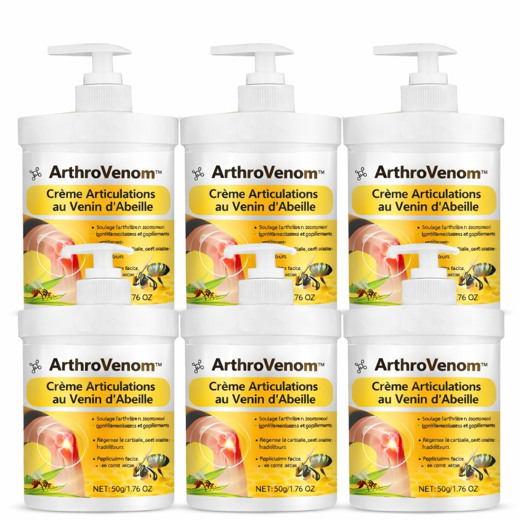 ArthroVenom™ Crème Articulations au Venin d’Abeille | Répare vos articulations et supprime la douleur dès la première application !